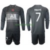 Maillot à Manches Longues Paris Saint-Germain Kylian Mbappé 7 Troisième 2021-22 Pour Enfant